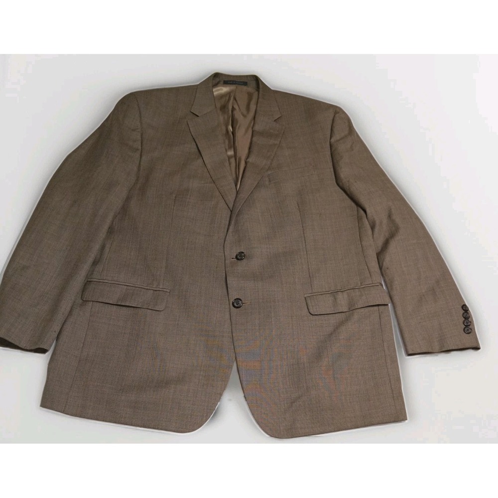 Lauren Ralph Lauren Blazer Mens 48L Brown Wool Blend 2 Button Sport Coat